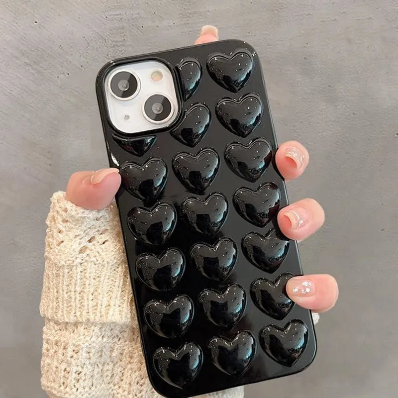 3D Heart iPhone Case