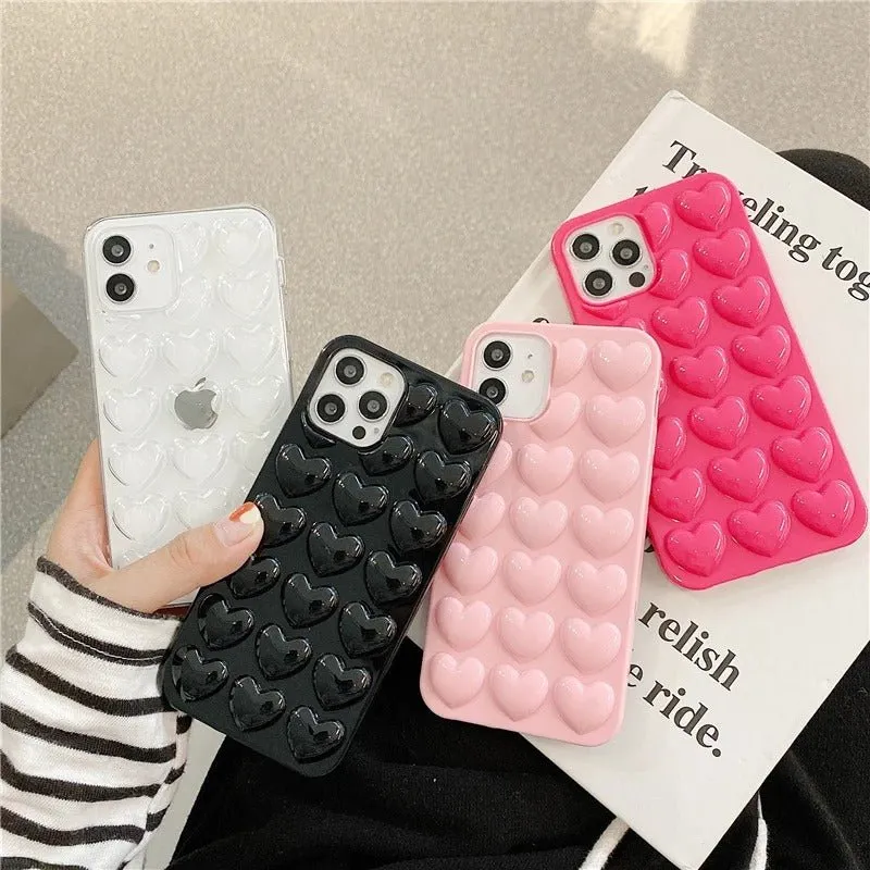 3D Heart iPhone Case