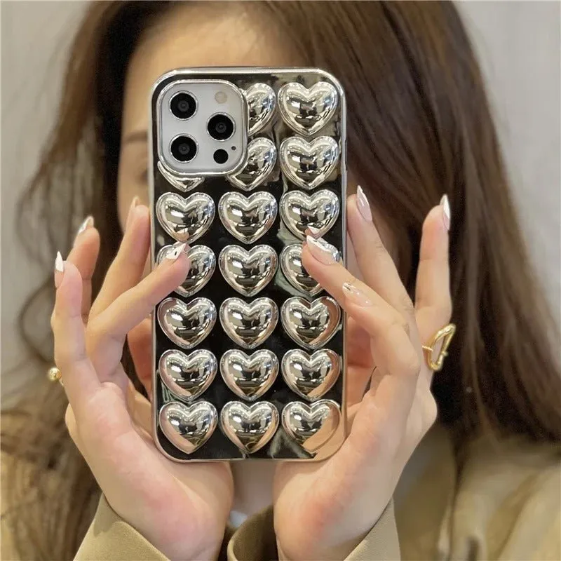 3D Heart iPhone Case