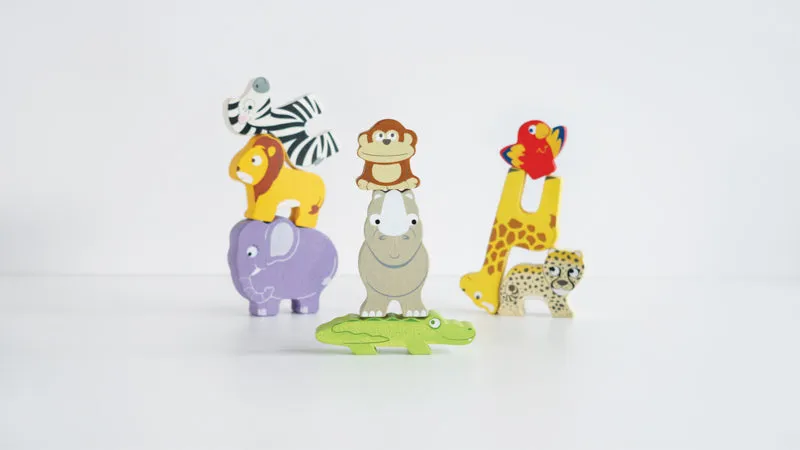 African Animal Stacker Set