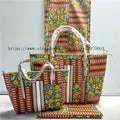 African Fashionable!High Quality African Wax Prints Fabric Handbag