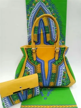 African Fashionable!High Quality African Wax Prints Fabric Handbag