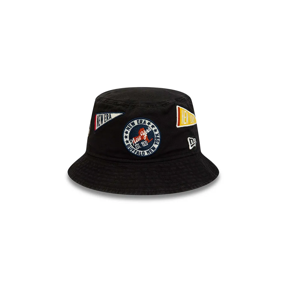 All Over Patch Bucket (Black)