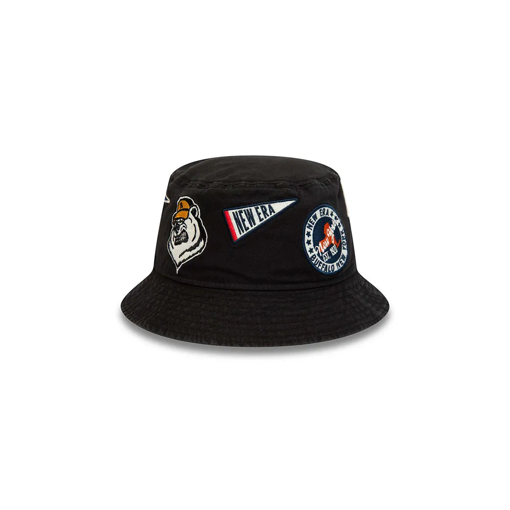 All Over Patch Bucket (Black)