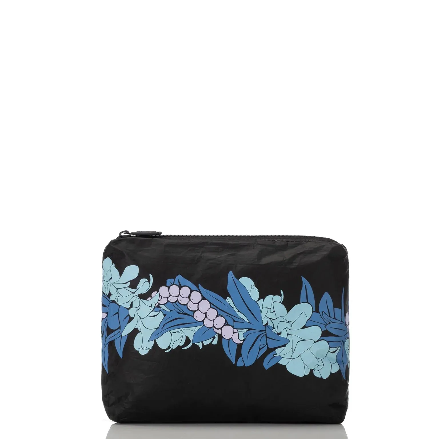 Aloha Small Pouch in Mokihana Huckleberry on Black, Style #SMABT184