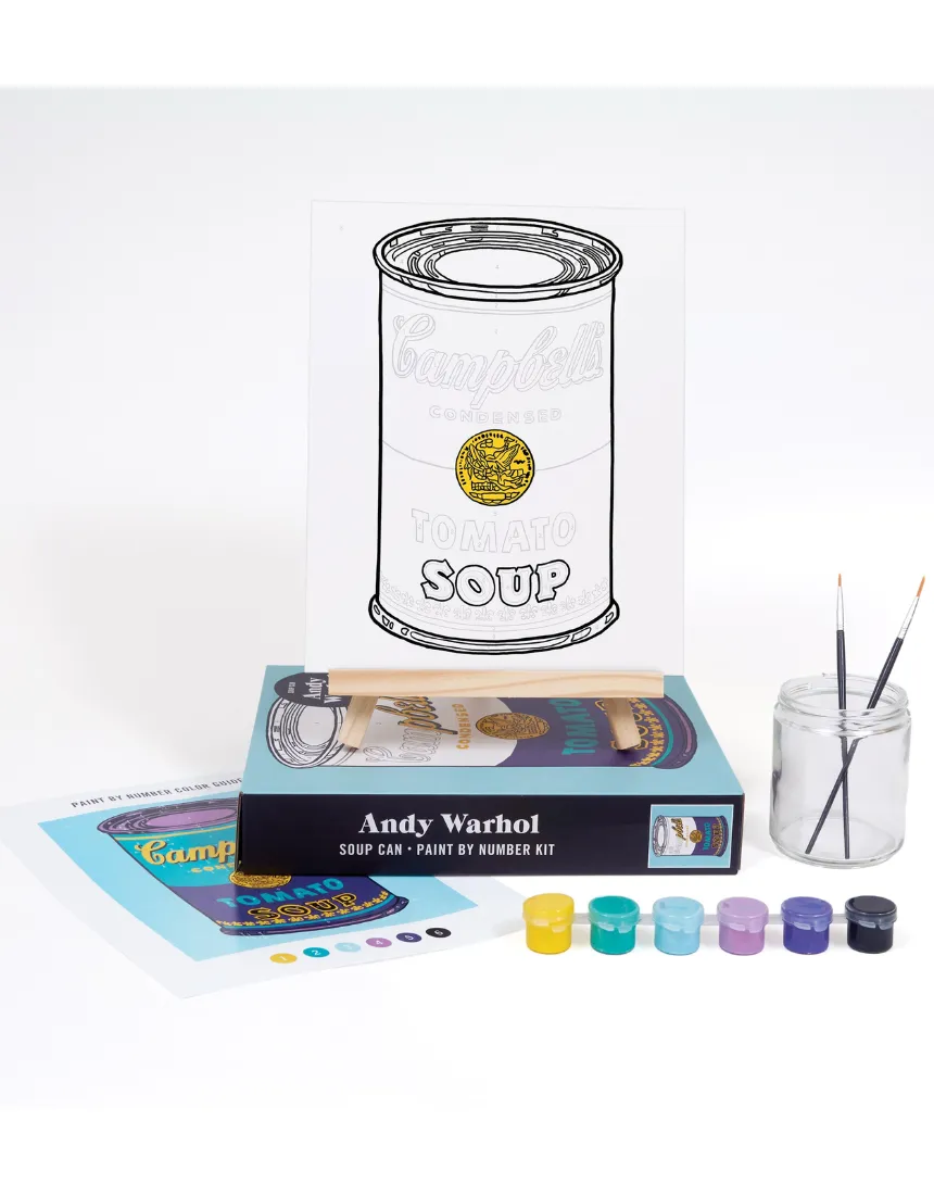 Andy Warhol Soup Paint By Number Kit