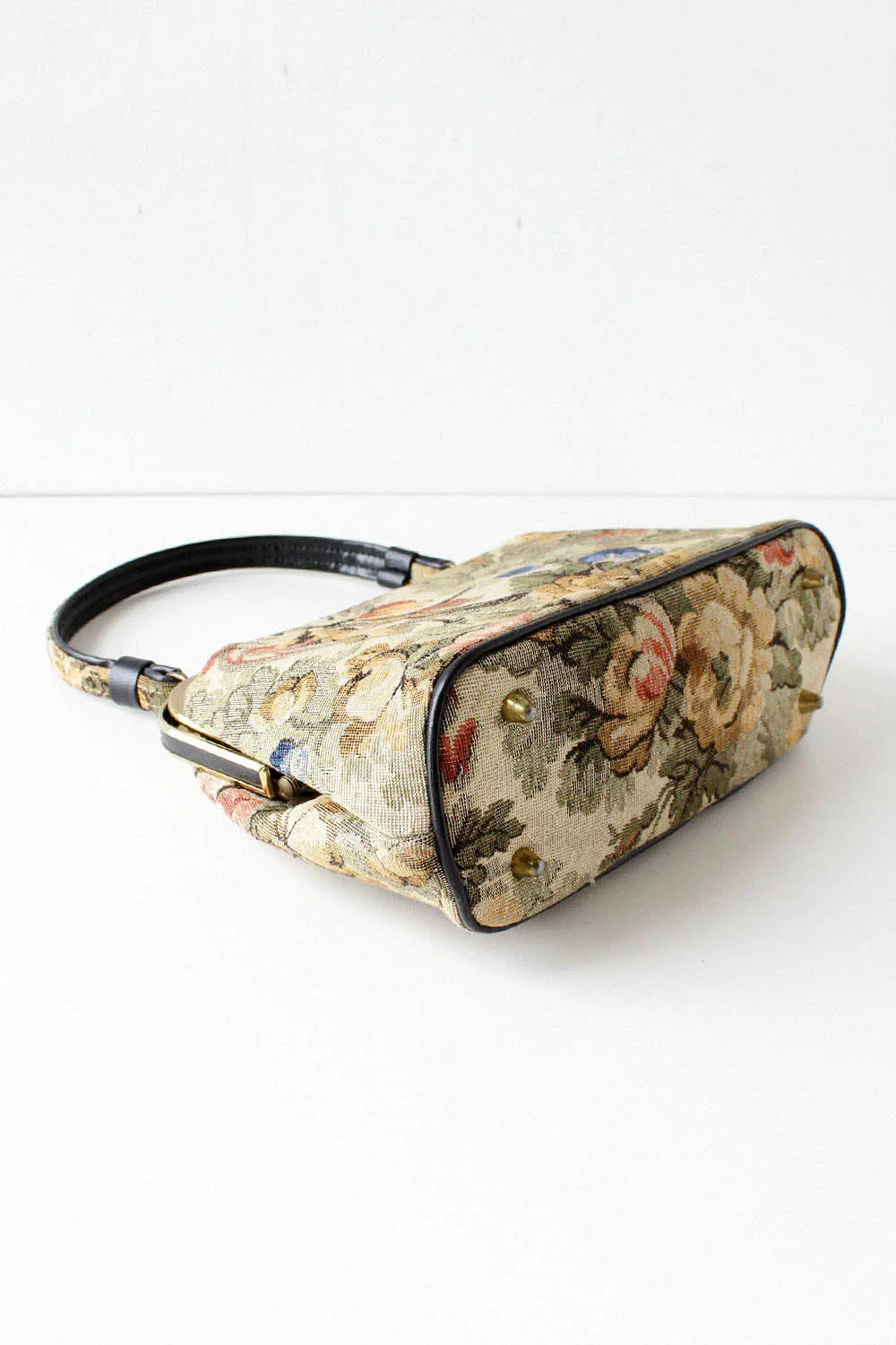 Antiqued Floral Handbag