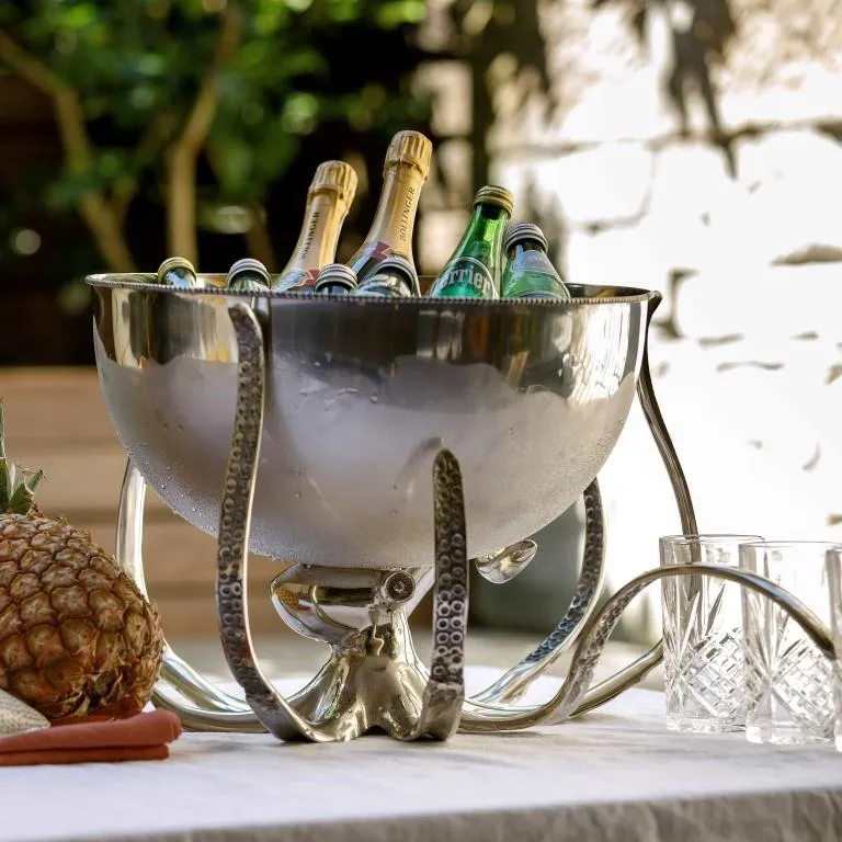 Champagne and Wine Bucket with Atrani Octopus Design