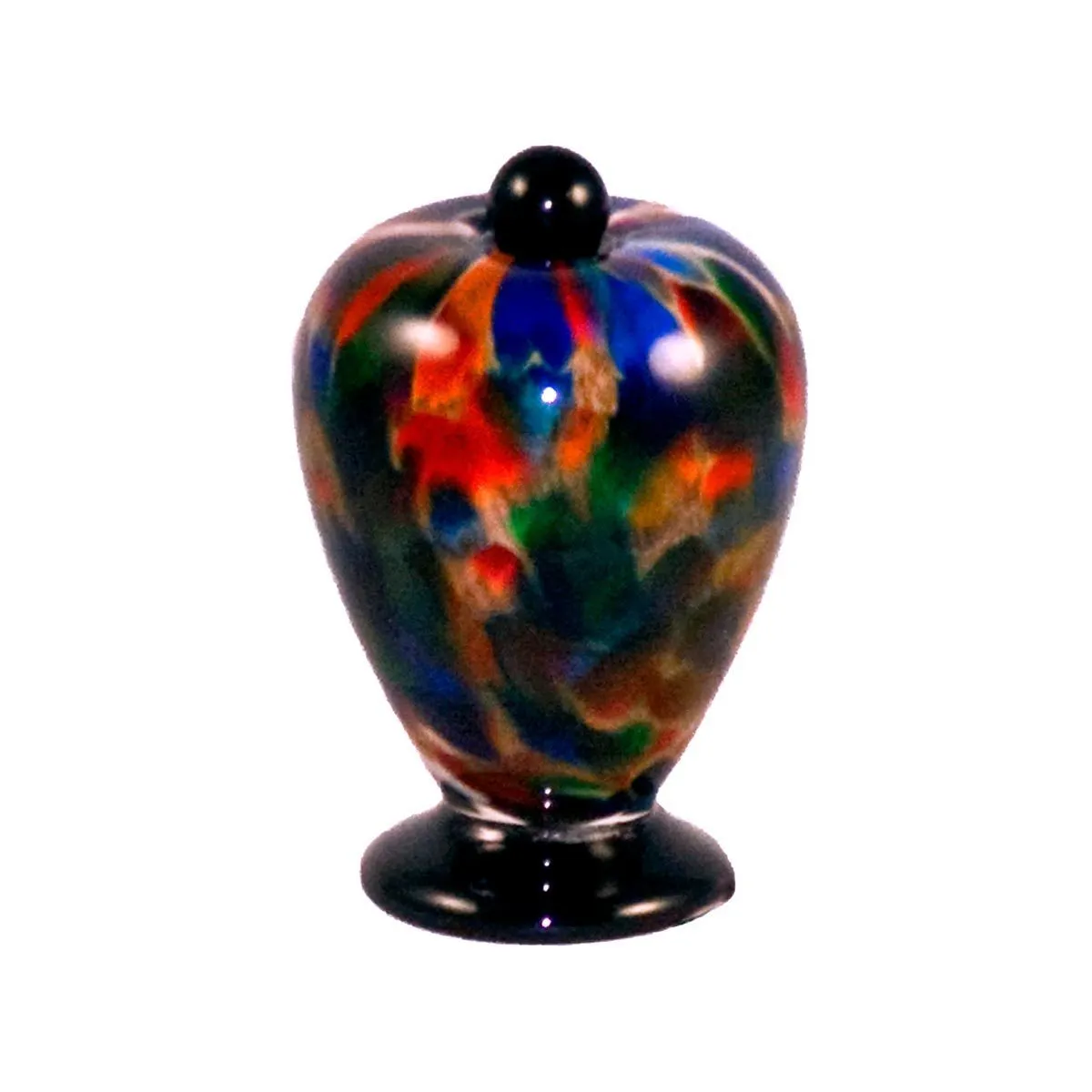 Autumn Deco Handblown Glass Urn