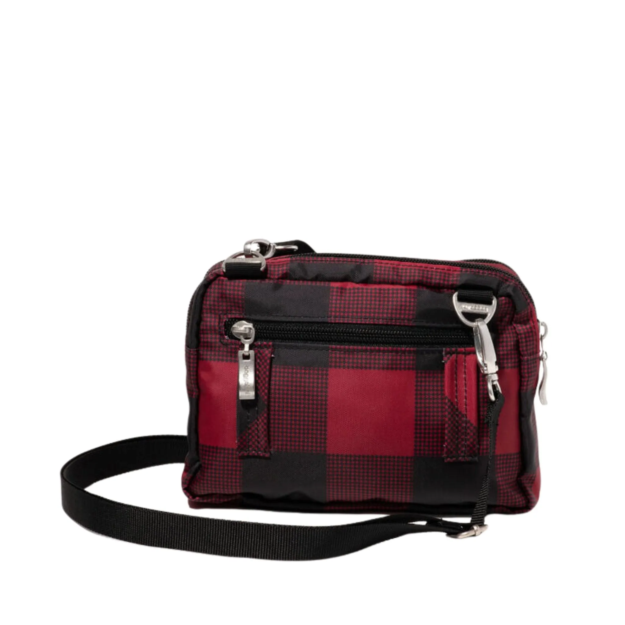 Baggallini Triple Zip Bagg - Red Buffalo Plaid