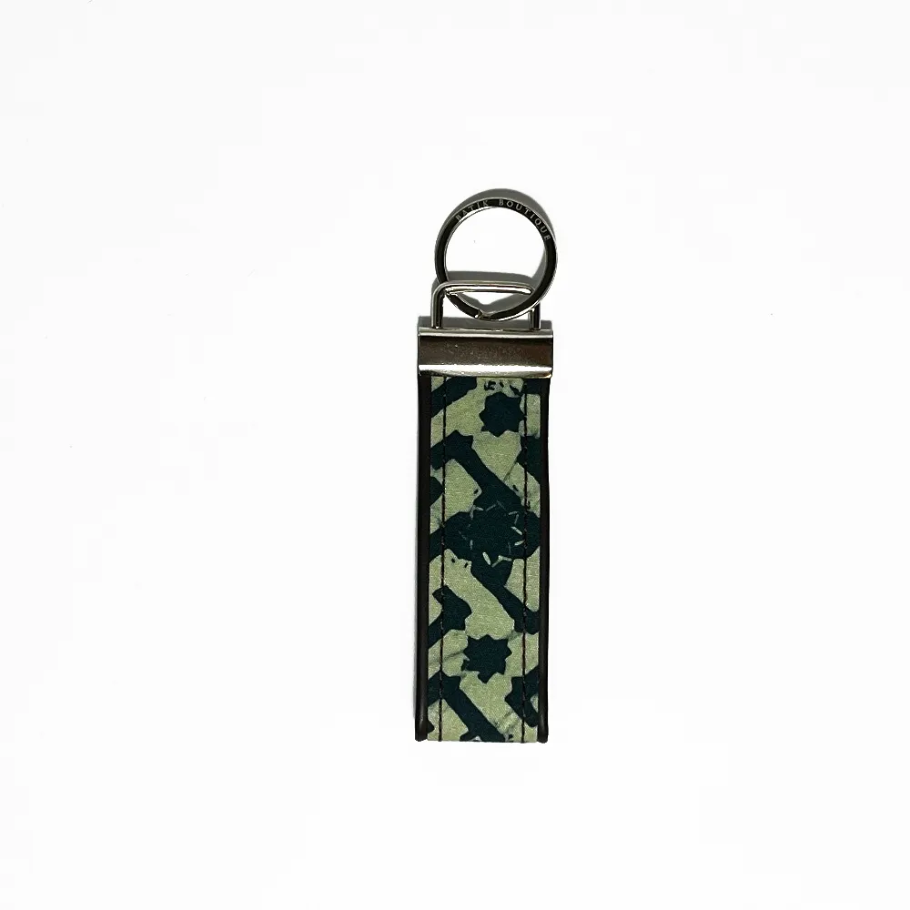 Batik Key Fob - Forest Arabesque