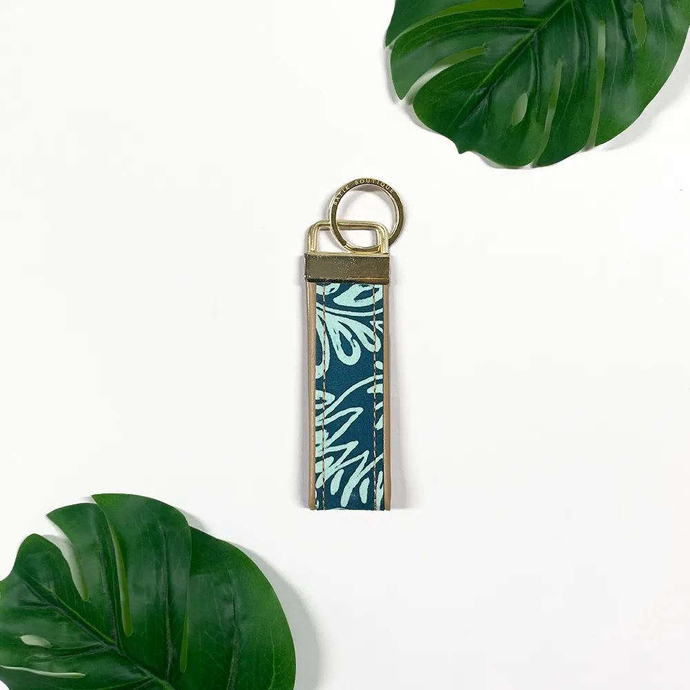 Batik Key Fob - Teal Ukir