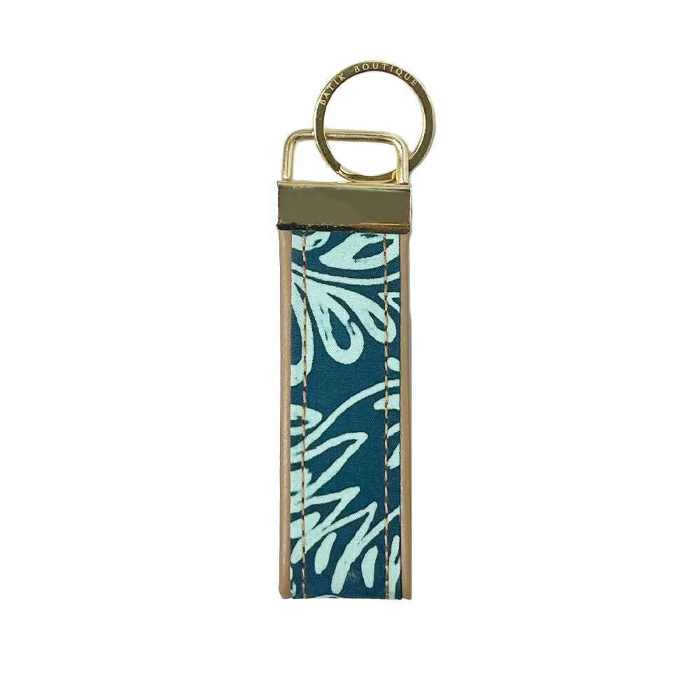 Batik Key Fob - Teal Ukir