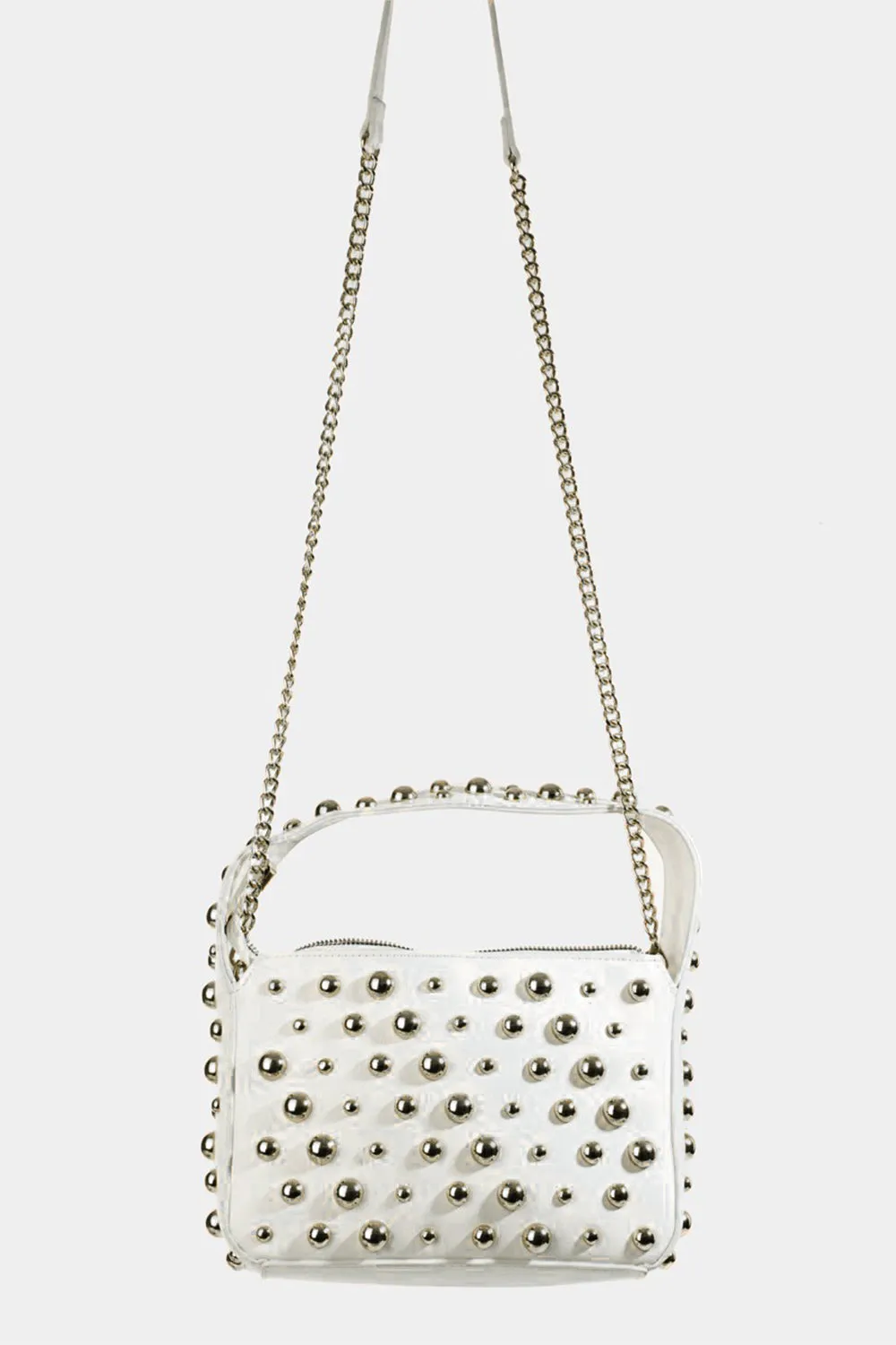 BE. Fame Ball Studded Square Handbag