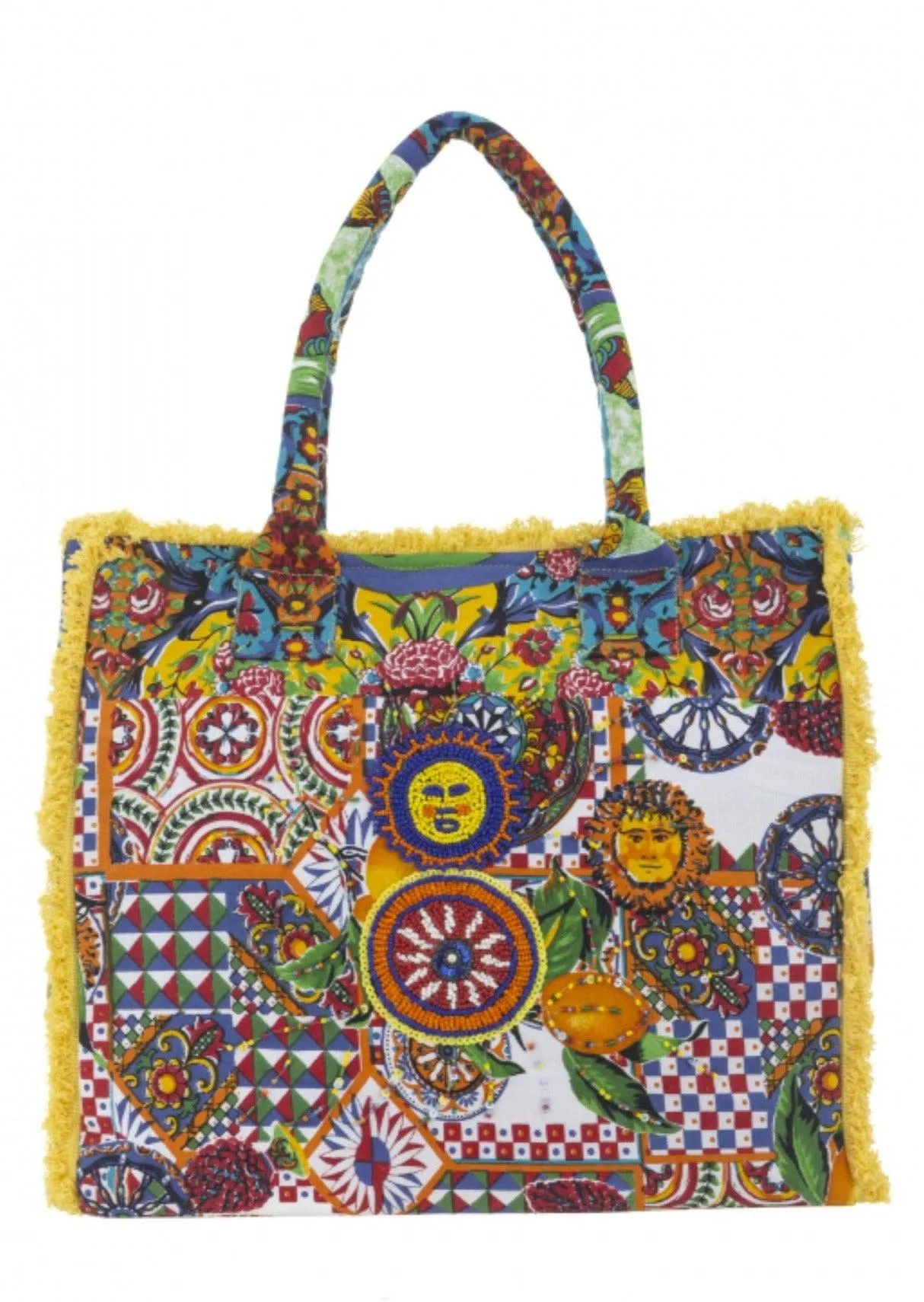 Beach Denim Tote Arancia