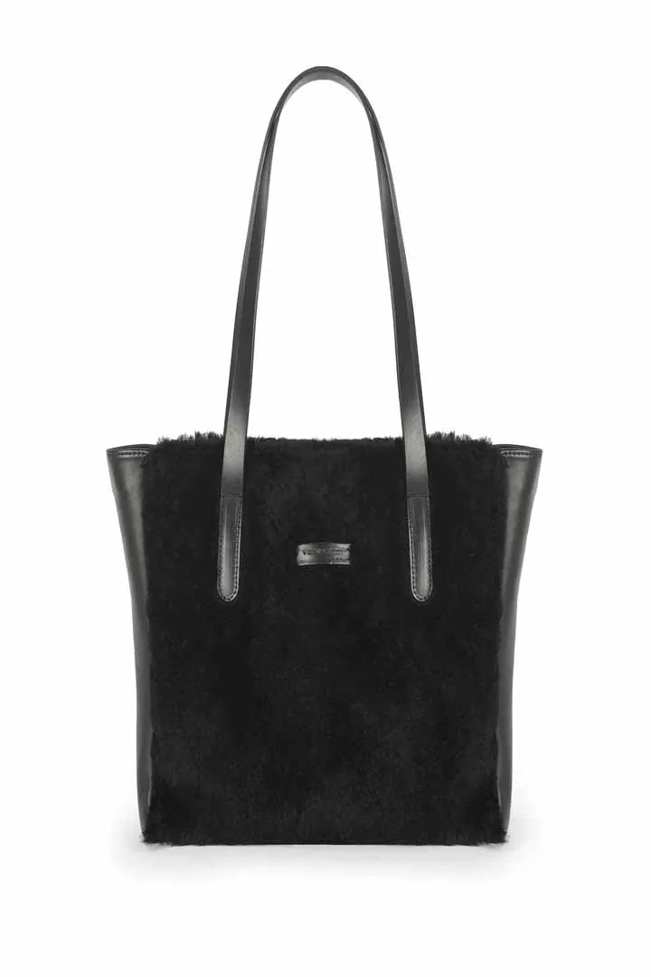 Black Shearling Shoulderbag