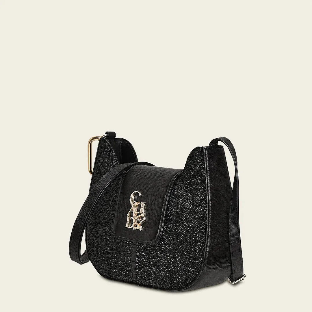 BOD88MA - Cuadra black fashion stingray crossbody bag for women