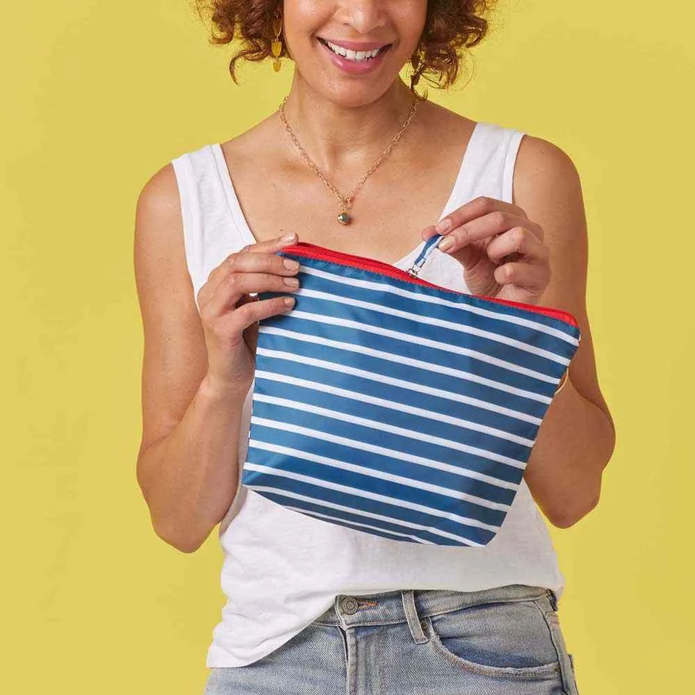 Breton Stripe Splash Proof Pouch