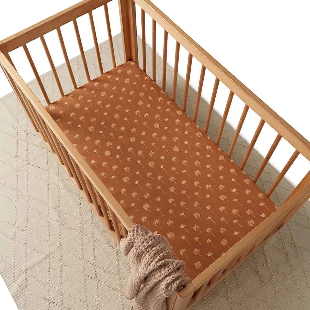 Bronze Palm | Fitted Cot Sheet