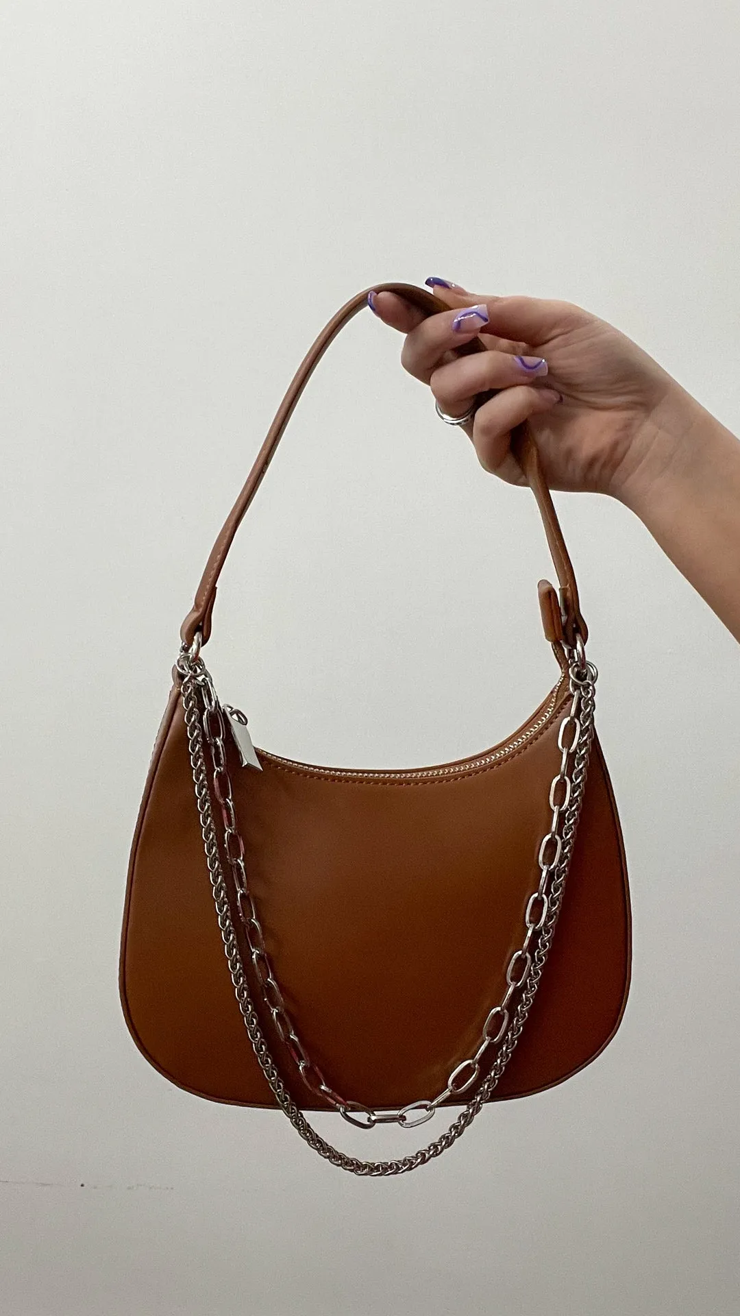 Brown Chain Handbag