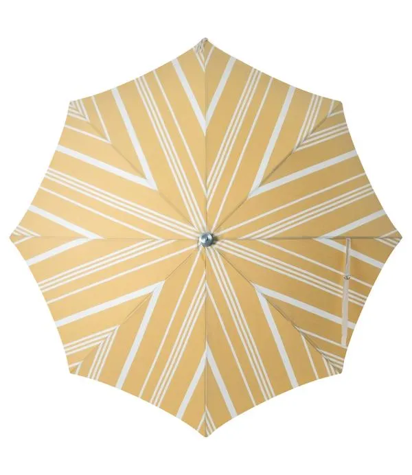 Business & Pleasure Premium Beach Umbrella -VINTAGE YELLOW STRIPE