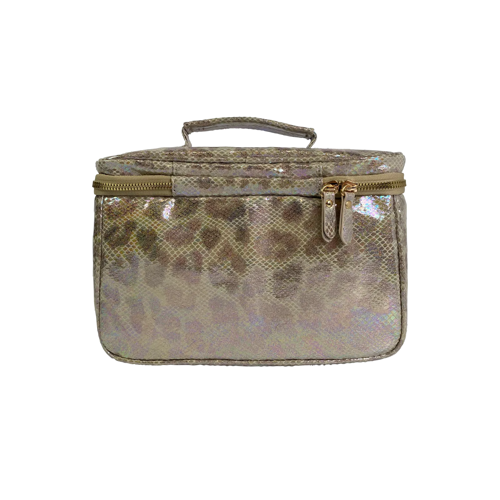 Classic Train Case - Glimmer Leopard