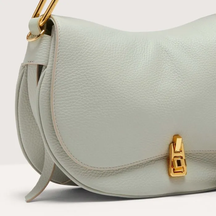 COCCINELLE MAGIE  LEATHER HANDBAG IN CELADON GREEN