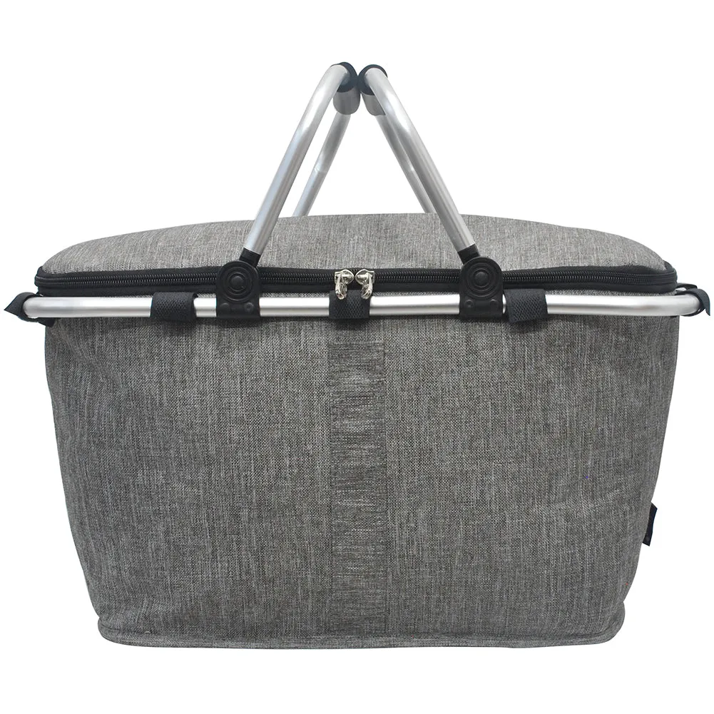 Crosshatch Gray NGIL Insulated Market Basket