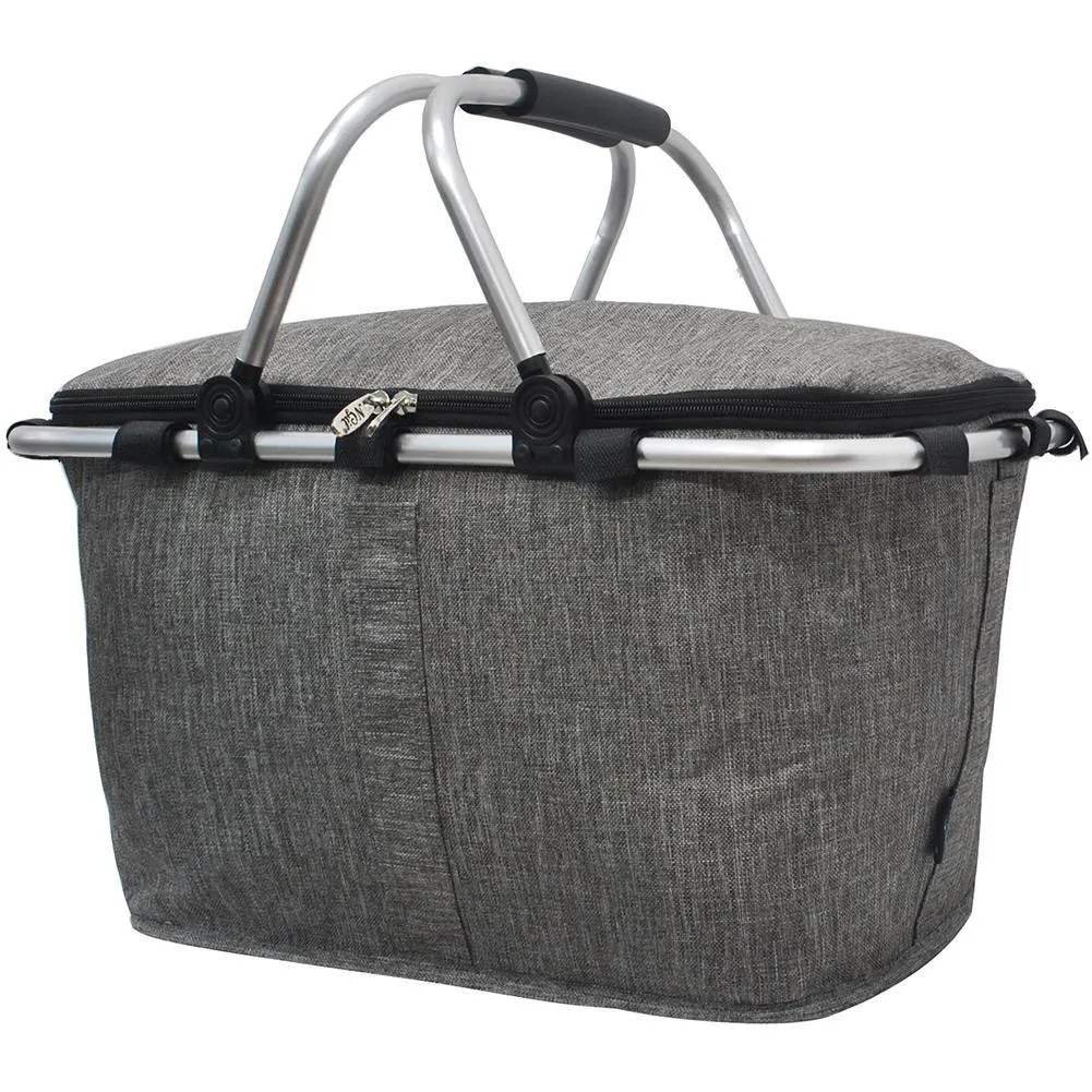 Crosshatch Gray NGIL Insulated Market Basket