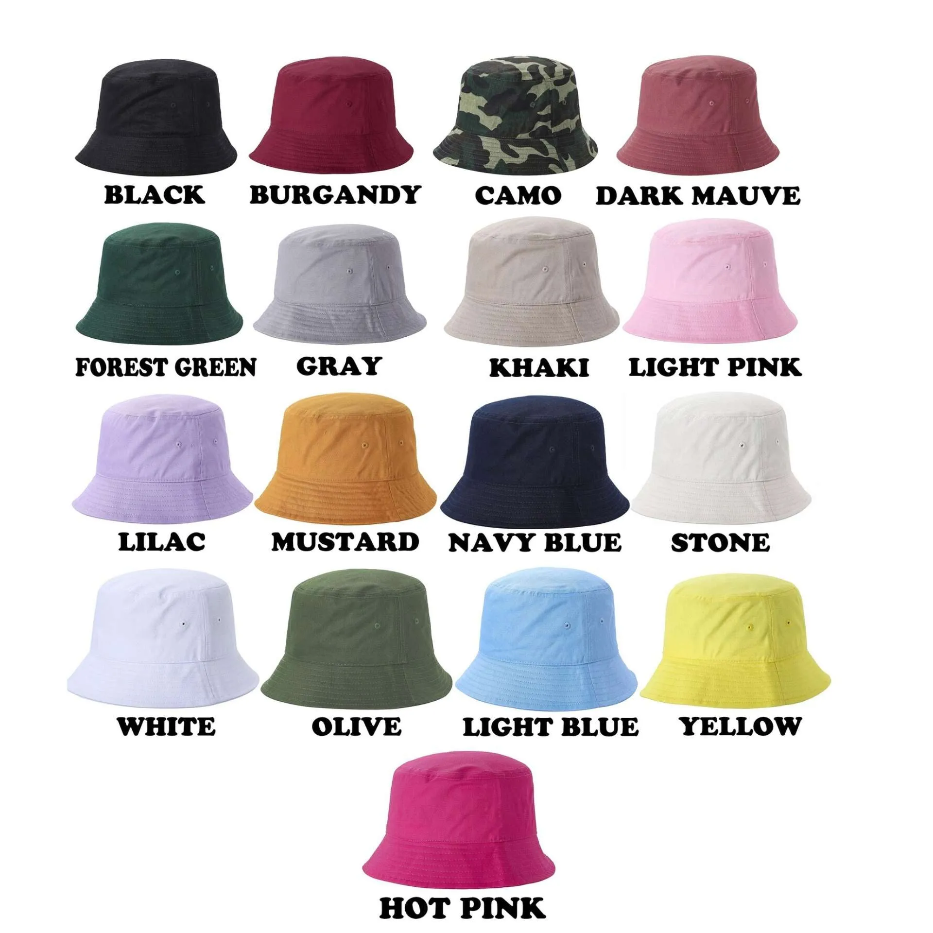 Daisy Stem Bucket Hat - Spring Bucket Hat