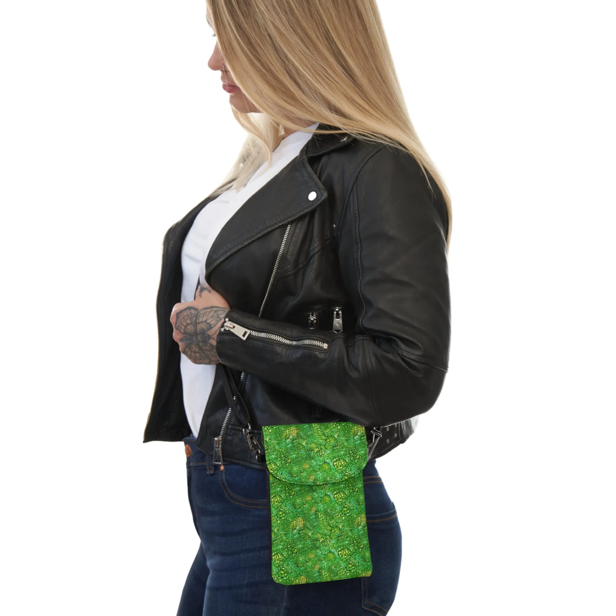 Emerald Dreams Crossbody Phone Bag