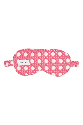 Eye Mask - Rattan - Raspberry