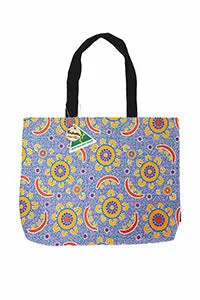 Family Camping Cotton Tote Bag Large