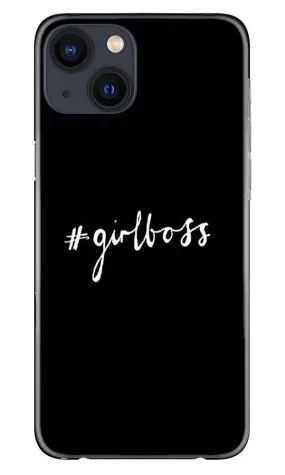 #GirlBoss Mobile Back Case for iPhone 13 Mini (Design - 266)