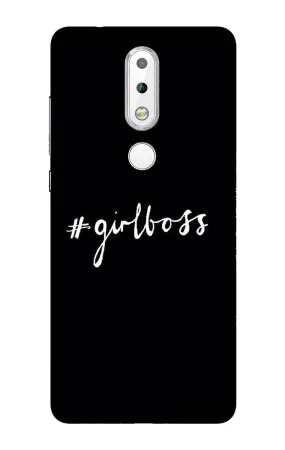 #GirlBoss Mobile Back Case for Nokia 3.1 Plus (Design - 266)