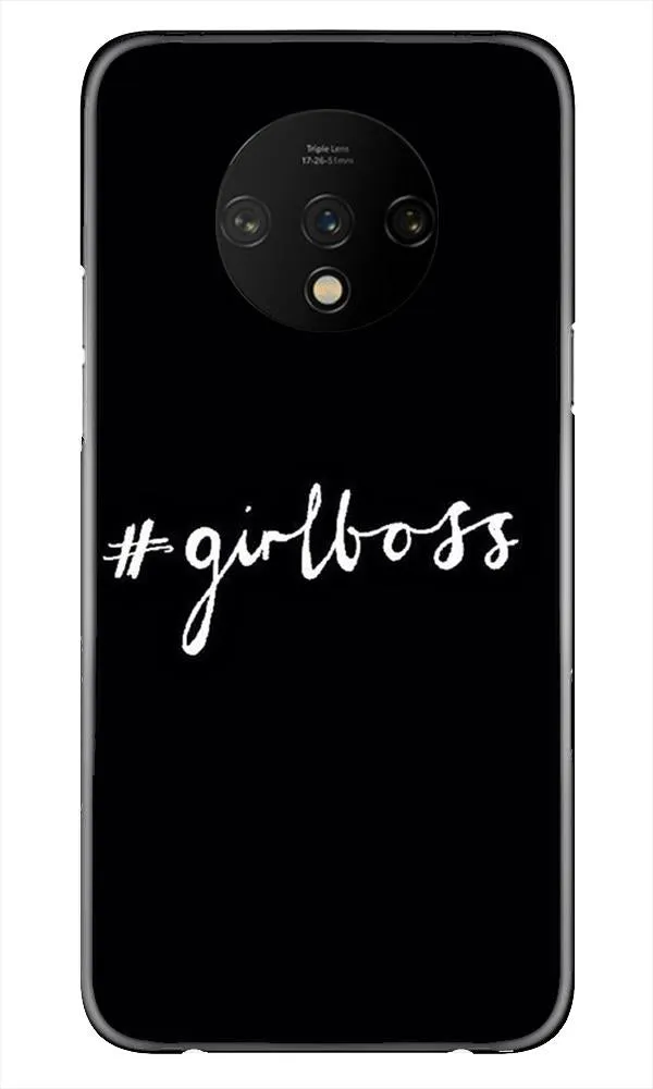 #GirlBoss Mobile Back Case for OnePlus 7T (Design - 266)