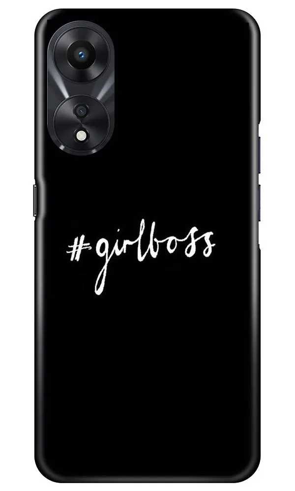 #GirlBoss Mobile Back Case for Oppo A78 5G (Design - 235)