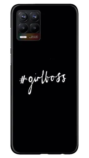 #GirlBoss Mobile Back Case for Realme 8 (Design - 266)