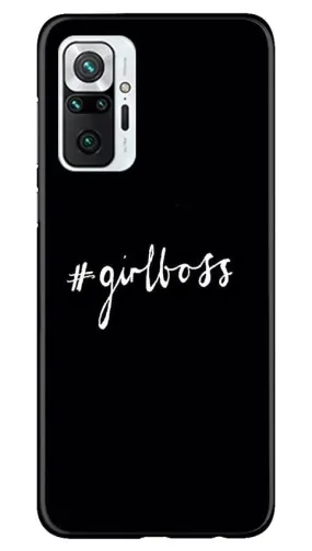 #GirlBoss Mobile Back Case for Redmi Note 10 Pro (Design - 266)