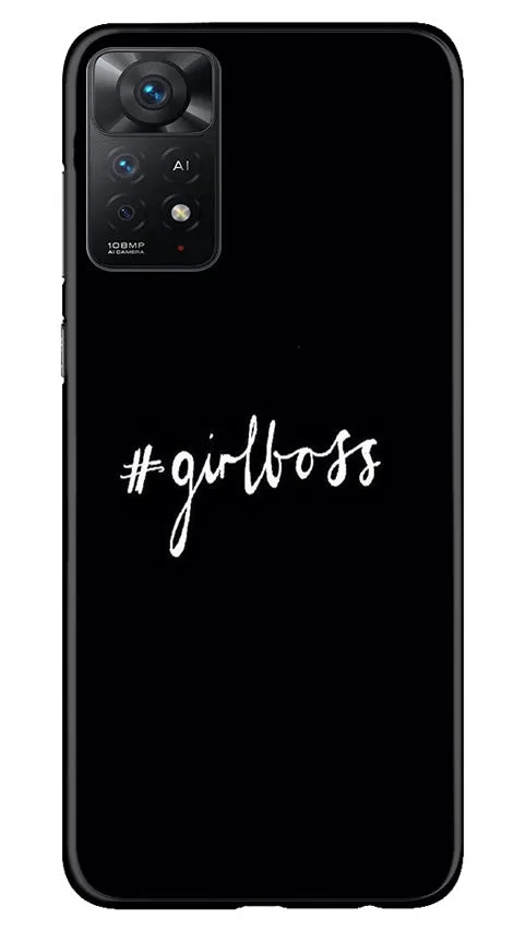 #GirlBoss Mobile Back Case for Redmi Note 11 Pro Plus (Design - 235)