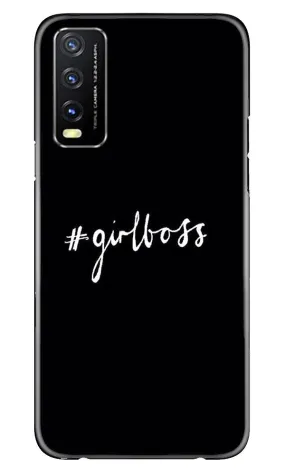 #GirlBoss Mobile Back Case for Vivo Y20A (Design - 235)