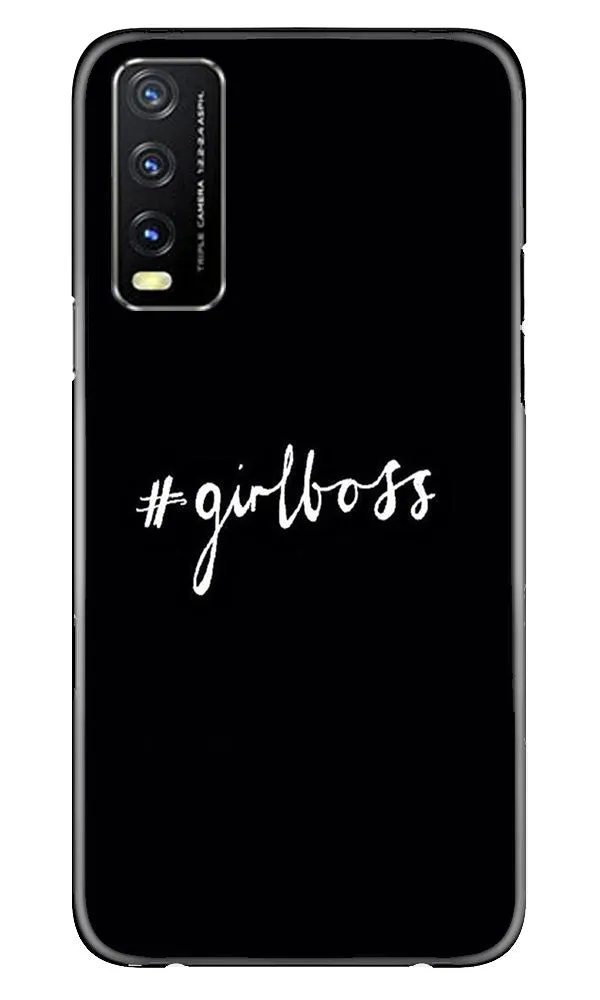 #GirlBoss Mobile Back Case for Vivo Y20A (Design - 235)