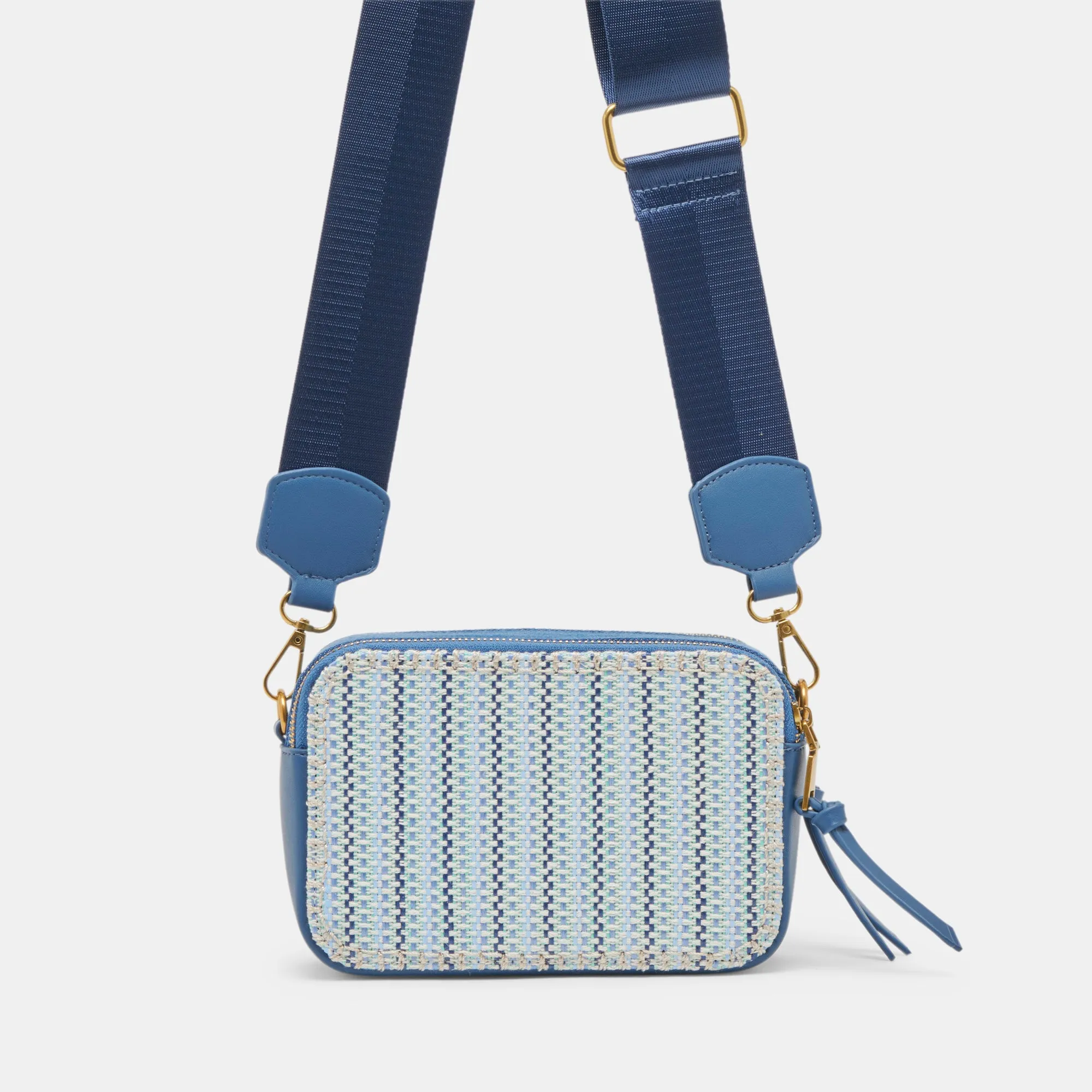 GLADYS CROSSBODY BLUE WOVEN