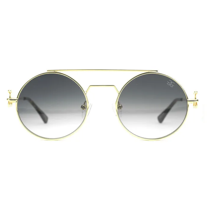 Gold Gods Visionaries Black Gradient Sunglasses