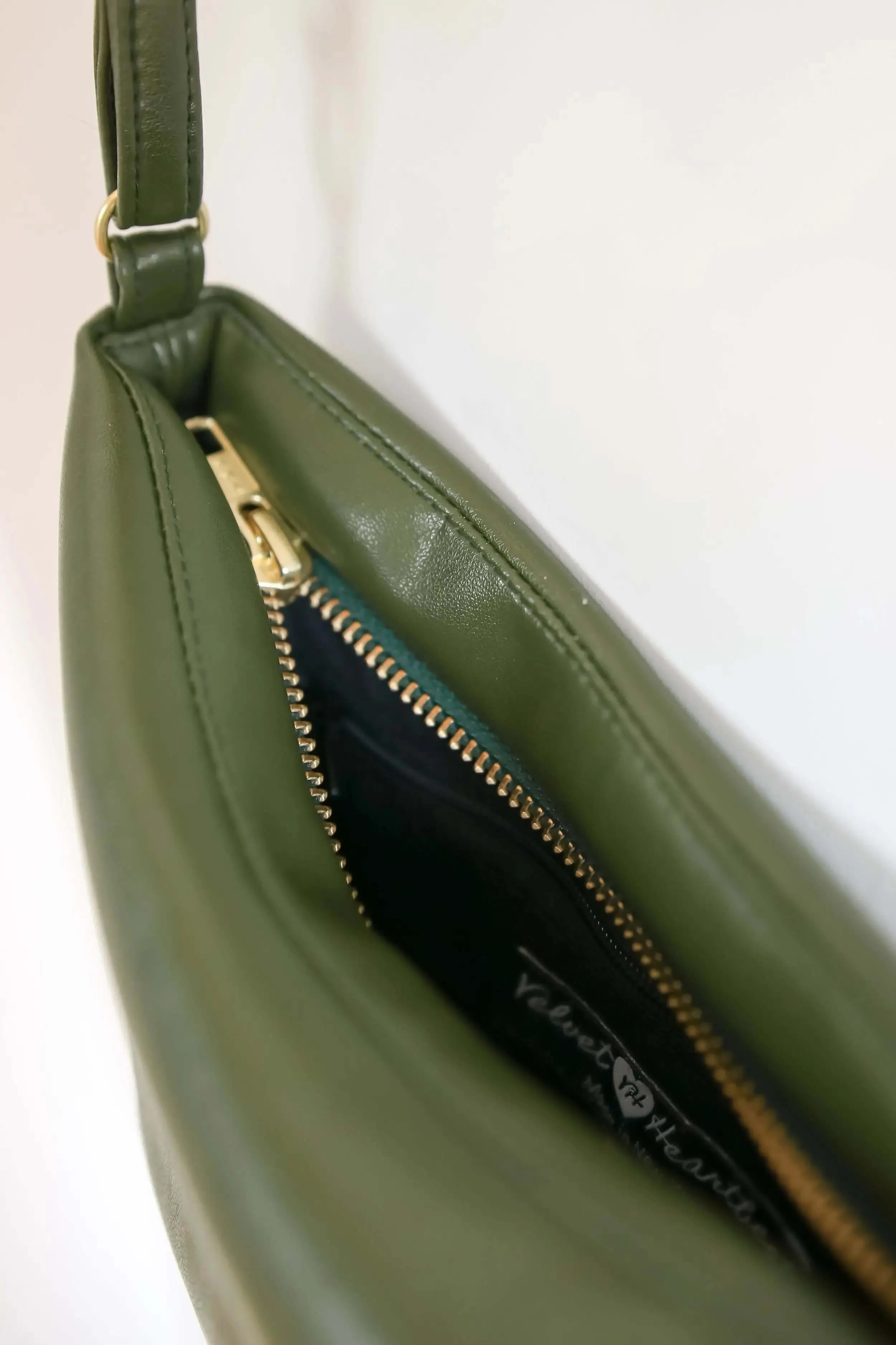 Green Cactus Leather Crossbody Vegan Bag - Liv