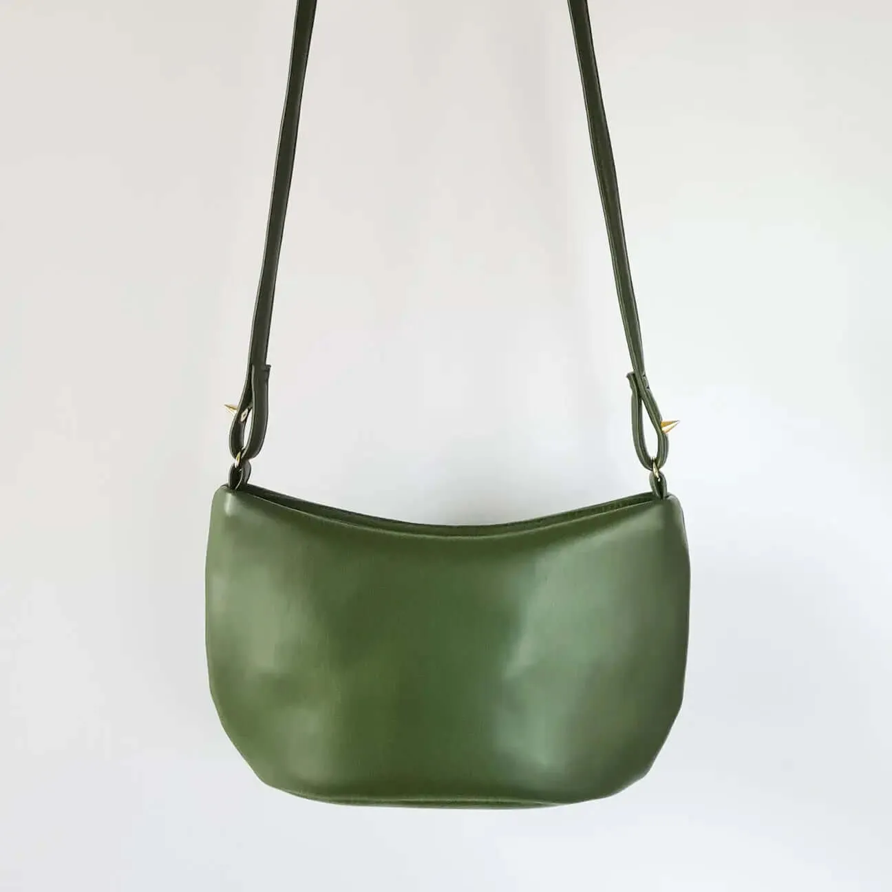 Green Cactus Leather Crossbody Vegan Bag - Liv