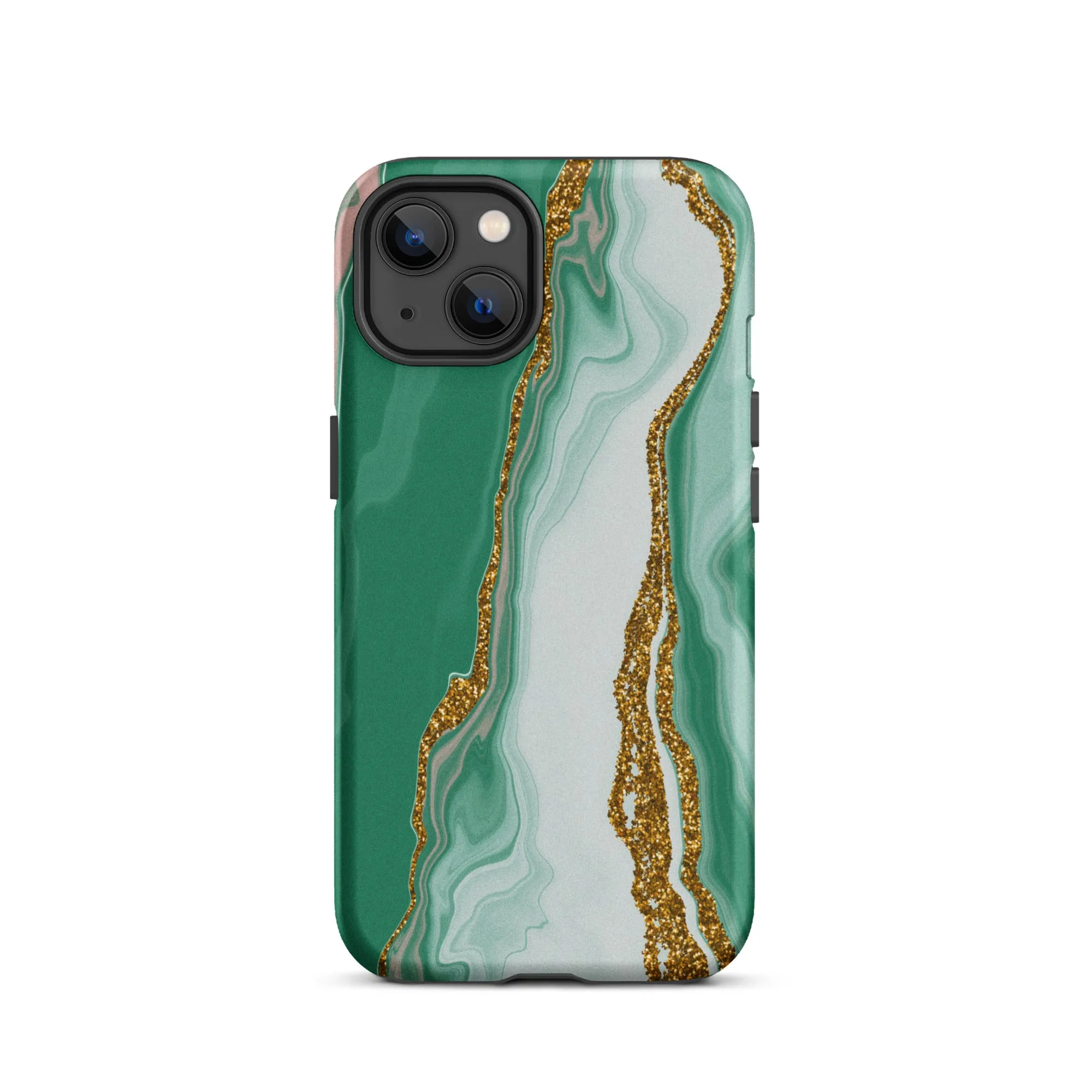 Green Marble Splendor Premium iPhone Case