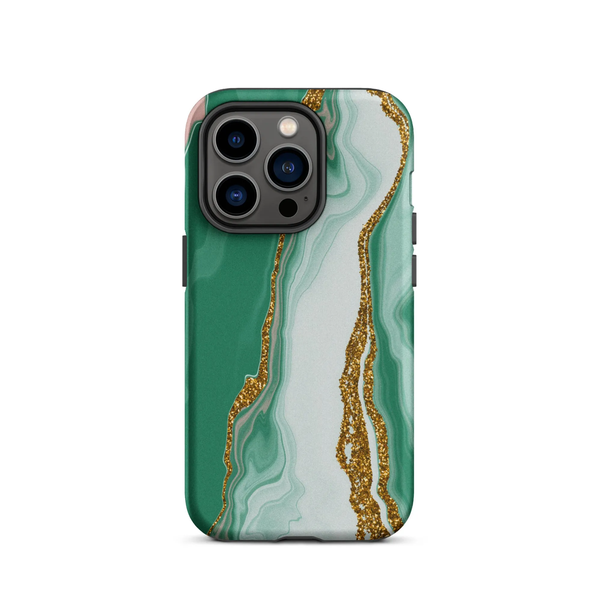 Green Marble Splendor Premium iPhone Case