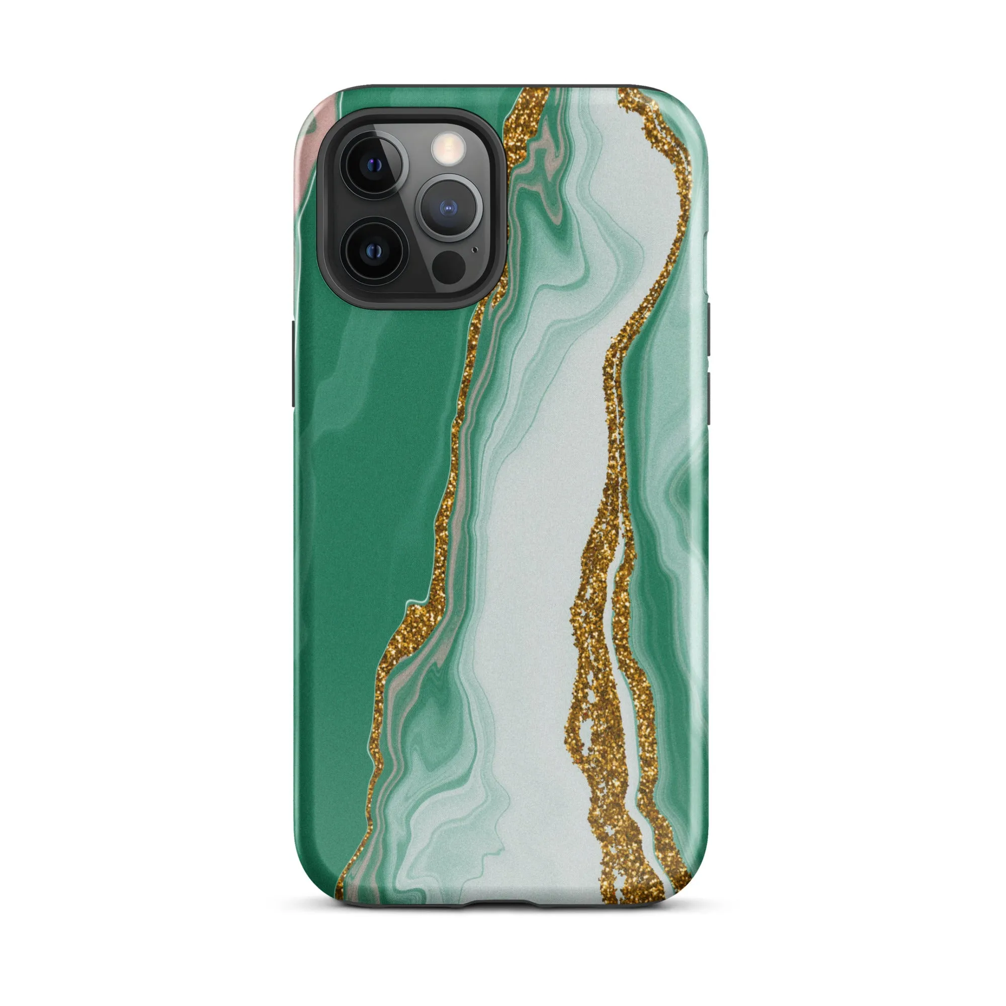 Green Marble Splendor Premium iPhone Case