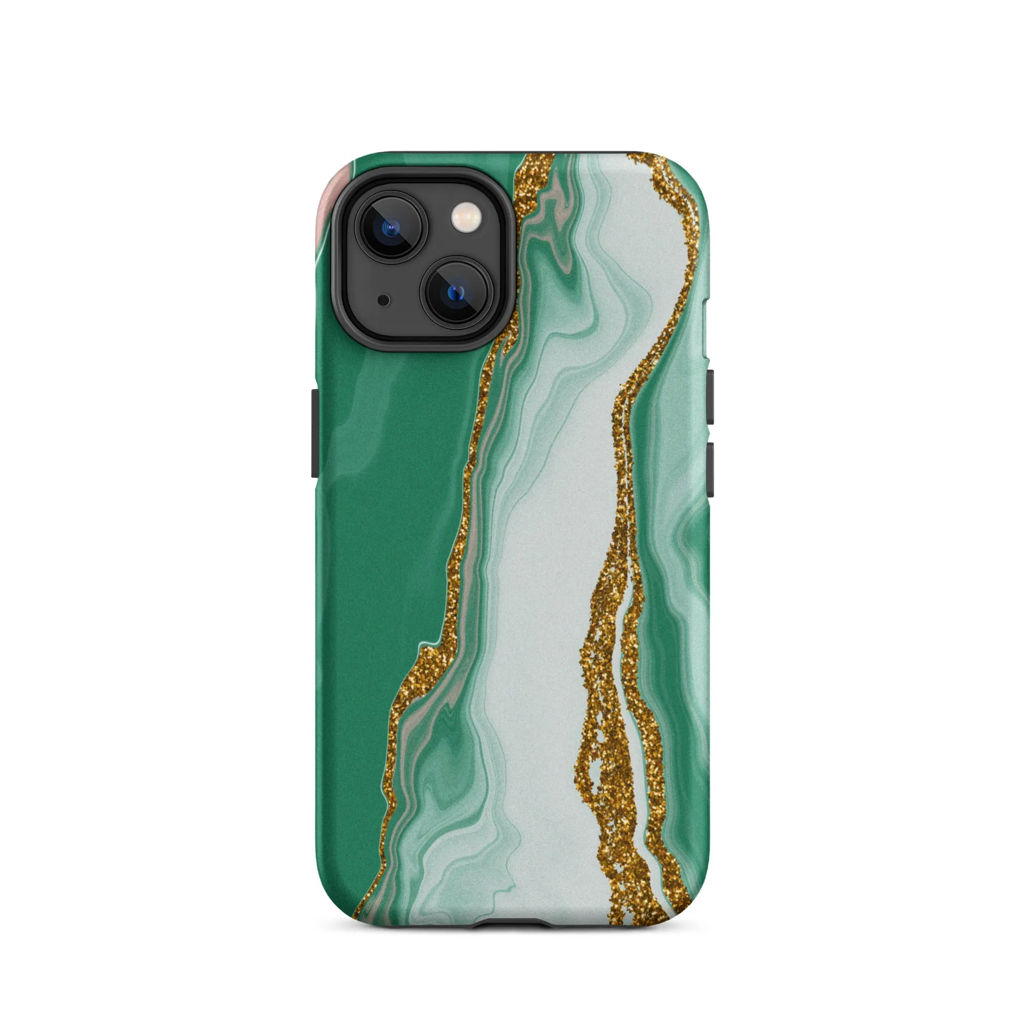 Green Marble Splendor Premium iPhone Case